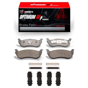 Ford Explorer Sport Trac Brake Pads + Hardware Kit - Rear - R1 Concepts - Optimum OE - `03-`10
